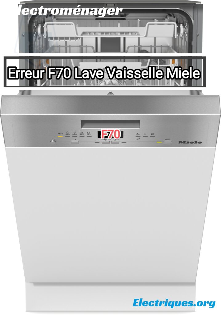 erreur f70 lave vaisselle miele