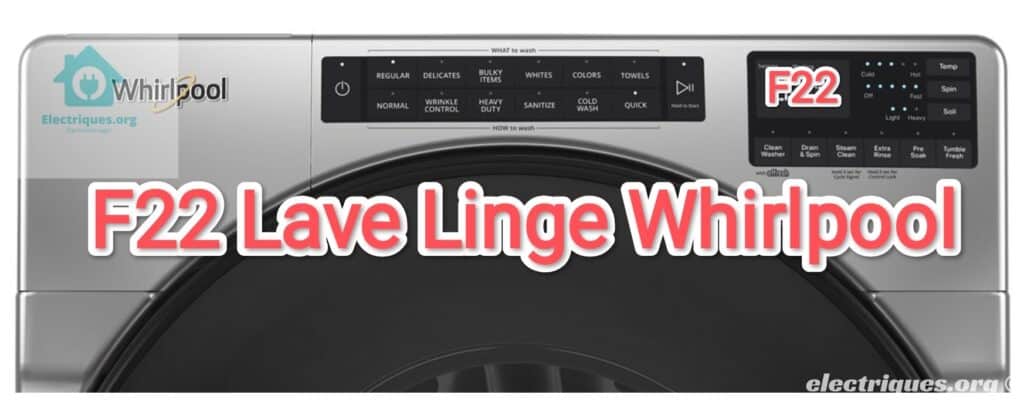 f22 lave linge whirlpool