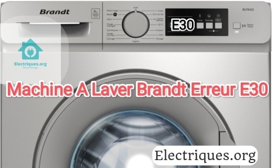 machine a laver brandt erreur e30